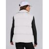 imageANRABESS Women Puffer Vest Sleeveless Zip Up Stand Collar Quilted Lightweight Jacket Winter Warm Puffer Padded Down OuterwearWhite