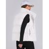 imageANRABESS Women Puffer Vest Sleeveless Zip Up Stand Collar Quilted Lightweight Jacket Winter Warm Puffer Padded Down OuterwearWhite