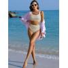 imageANRABESS Women Swimsuits Two Piece Bikini Set High Waisted Ribbed Tummy Control Modest Bathing Suits 2026 Beach Swim WearBeige
