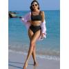 imageANRABESS Women Swimsuits Two Piece Bikini Set High Waisted Ribbed Tummy Control Modest Bathing Suits 2026 Beach Swim WearBlack