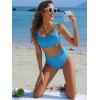 imageANRABESS Women Swimsuits Two Piece Bikini Set High Waisted Ribbed Tummy Control Modest Bathing Suits 2026 Beach Swim WearLight Blue