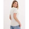 imageANRABESS Womens 100 Wool Short Sleeve Summer Sweaters Dressy Casual Blouse Work Office Top 2026 Spring Vacation ClothesBeige