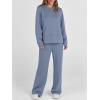 imageANRABESS Womens 2 Piece Lounge Sets Casual Travel Outfits Wide Leg Tracksuit Sweatsuits Matching Set 2026 Fall ClothesBlue