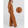 imageANRABESS Womens 2 Piece Lounge Sets Casual Travel Outfits Wide Leg Tracksuit Sweatsuits Matching Set 2026 Fall ClothesCaramel