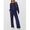imageANRABESS Womens 2 Piece Lounge Sets Casual Travel Outfits Wide Leg Tracksuit Sweatsuits Matching Set 2026 Fall ClothesNavy Blue