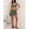 imageANRABESS Womens Bikini Skirt Sets High Waisted Two Piece Swimsuits 2026 Summer Tummy Control Mesh Swim Bathing SuitsArmy Green