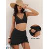 imageANRABESS Womens Bikini Skirt Sets High Waisted Two Piece Swimsuits 2026 Summer Tummy Control Mesh Swim Bathing SuitsBlack