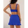 imageANRABESS Womens Bikini Skirt Sets High Waisted Two Piece Swimsuits 2026 Summer Tummy Control Mesh Swim Bathing SuitsRoyal Blue