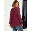 imageANRABESS Womens Business Casual Tops V Neck Puff Long Sleeve Shirts Dressy Office Work Blouse 2026 Fall Outfits ClothesBurgundy Wine Red