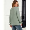 imageANRABESS Womens Business Casual Tops V Neck Puff Long Sleeve Shirts Dressy Office Work Blouse 2026 Fall Outfits ClothesLight Green