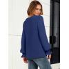 imageANRABESS Womens Business Casual Tops V Neck Puff Long Sleeve Shirts Dressy Office Work Blouse 2026 Fall Outfits ClothesNavy Blue