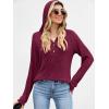 imageANRABESS Womens Long Sleeve Henley Tops Ribbed Knit Hoodie Shirts 2026 Spring Loose Fit Lightweight Hooded SweatersBurgundy