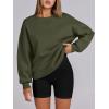 imageANRABESS Womens Oversized Sweatshirts Hoodies Crewneck Fleece Pullover Sweaters 2026 Fall Outfits Teen Girls Winter ClothesArmygreen