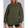 imageANRABESS Womens Oversized Sweatshirts Hoodies Crewneck Fleece Pullover Sweaters 2026 Fall Outfits Teen Girls Winter ClothesArmygreen