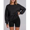 imageANRABESS Womens Oversized Sweatshirts Hoodies Crewneck Fleece Pullover Sweaters 2026 Fall Outfits Teen Girls Winter ClothesBlack