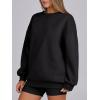 imageANRABESS Womens Oversized Sweatshirts Hoodies Crewneck Fleece Pullover Sweaters 2026 Fall Outfits Teen Girls Winter ClothesBlack