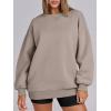 imageANRABESS Womens Oversized Sweatshirts Hoodies Crewneck Fleece Pullover Sweaters 2026 Fall Outfits Teen Girls Winter ClothesCoffee Grey