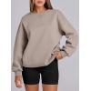 imageANRABESS Womens Oversized Sweatshirts Hoodies Crewneck Fleece Pullover Sweaters 2026 Fall Outfits Teen Girls Winter ClothesCoffee Grey