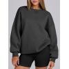 imageANRABESS Womens Oversized Sweatshirts Hoodies Crewneck Fleece Pullover Sweaters 2026 Fall Outfits Teen Girls Winter ClothesDark Grey