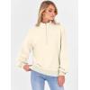 imageANRABESS Womens Oversized Sweatshirts Quarter Zip Long Sleeve Comfy Casual Pullover Tops 2025 Fall Trendy Y2K ClothesAlmond
