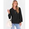 imageANRABESS Womens Oversized Sweatshirts Quarter Zip Long Sleeve Comfy Casual Pullover Tops 2025 Fall Trendy Y2K ClothesBlack