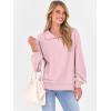 imageANRABESS Womens Oversized Sweatshirts Quarter Zip Long Sleeve Comfy Casual Pullover Tops 2025 Fall Trendy Y2K ClothesPink