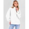 imageANRABESS Womens Oversized Sweatshirts Quarter Zip Long Sleeve Comfy Casual Pullover Tops 2025 Fall Trendy Y2K ClothesWhite
