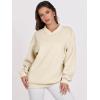 imageANRABESS Womens Oversized V Neck Sweatshirt Fleece Long Sleeve Hoodies Pullover Comfy Top 2026 Outfits Teen Preppy ClothesBeige