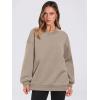 imageANRABESS Womens Oversized V Neck Sweatshirt Fleece Long Sleeve Hoodies Pullover Comfy Top 2026 Outfits Teen Preppy ClothesLight Brown