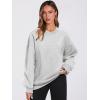 imageANRABESS Womens Oversized V Neck Sweatshirt Fleece Long Sleeve Hoodies Pullover Comfy Top 2026 Outfits Teen Preppy ClothesLight Gray