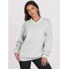 imageANRABESS Womens Oversized V Neck Sweatshirt Fleece Long Sleeve Hoodies Pullover Comfy Top 2026 Outfits Teen Preppy ClothesLight Gray