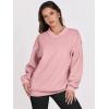 imageANRABESS Womens Oversized V Neck Sweatshirt Fleece Long Sleeve Hoodies Pullover Comfy Top 2026 Outfits Teen Preppy ClothesLight Pink