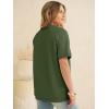 imageANRABESS Womens Short Sleeve Tops Oversized Lightweight Sweatshirt Polo Shirts 2026 Summer Casual Button Pullover Top OutfitsArmy Green