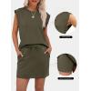 imageANRABESS Womens Summer 2 Piece Short Skirt Sets 2026 Cap Sleeve Top Athletic Skort Workout Tennis Matching Set Travel OutfitsArmy Green
