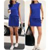 imageANRABESS Womens Summer 2 Piece Short Skirt Sets 2026 Cap Sleeve Top Athletic Skort Workout Tennis Matching Set Travel OutfitsRoyal Blue