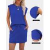 imageANRABESS Womens Summer 2 Piece Short Skirt Sets 2026 Cap Sleeve Top Athletic Skort Workout Tennis Matching Set Travel OutfitsRoyal Blue