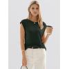 imageANRABESS Womens Sweater Vest 2026 Summer Crew Neck Cap Sleeve Tank Tops Business Casual Lightweight Pullover Sweaters ShirtsArmy Green