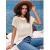 imageANRABESS Womens Tops 2026 Trendy Summer Shirts Crochet Cap Sleeve Knitted Sweater Beach Vacation Clothes Fall Fashion OutfitsBeige