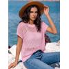 imageANRABESS Womens Tops 2026 Trendy Summer Shirts Crochet Cap Sleeve Knitted Sweater Beach Vacation Clothes Fall Fashion OutfitsPink