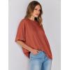 imageANRABESS Womens Tops Oversized T Shirts Short Sleeve Crewneck Summer Casual Loose Basic Tee Shirt 2026 Trendy Fashion ClothesBrick Red