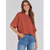 imageANRABESS Womens Tops Oversized T Shirts Short Sleeve Crewneck Summer Casual Loose Basic Tee Shirt 2026 Trendy Fashion ClothesBrick Red
