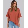imageANRABESS Womens Tops Oversized T Shirts Short Sleeve Crewneck Summer Casual Loose Basic Tee Shirt 2026 Trendy Fashion ClothesBrick Red