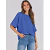 imageANRABESS Womens Tops Oversized T Shirts Short Sleeve Crewneck Summer Casual Loose Basic Tee Shirt 2026 Trendy Fashion ClothesBright Blue
