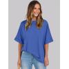 imageANRABESS Womens Tops Oversized T Shirts Short Sleeve Crewneck Summer Casual Loose Basic Tee Shirt 2026 Trendy Fashion ClothesBright Blue