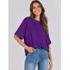 imageANRABESS Womens Tops Oversized T Shirts Short Sleeve Crewneck Summer Casual Loose Basic Tee Shirt 2026 Trendy Fashion ClothesDark Purple