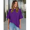 imageANRABESS Womens Tops Oversized T Shirts Short Sleeve Crewneck Summer Casual Loose Basic Tee Shirt 2026 Trendy Fashion ClothesDark Purple