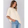 imageANRABESS Womens Tops Oversized T Shirts Short Sleeve Crewneck Summer Casual Loose Basic Tee Shirt 2026 Trendy Fashion ClothesLight Apricot