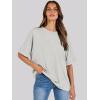 imageANRABESS Womens Tops Oversized T Shirts Short Sleeve Crewneck Summer Casual Loose Basic Tee Shirt 2026 Trendy Fashion ClothesLight Gray
