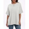 imageANRABESS Womens Tops Oversized T Shirts Short Sleeve Crewneck Summer Casual Loose Basic Tee Shirt 2026 Trendy Fashion ClothesLight Gray