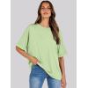 imageANRABESS Womens Tops Oversized T Shirts Short Sleeve Crewneck Summer Casual Loose Basic Tee Shirt 2026 Trendy Fashion ClothesLight Green